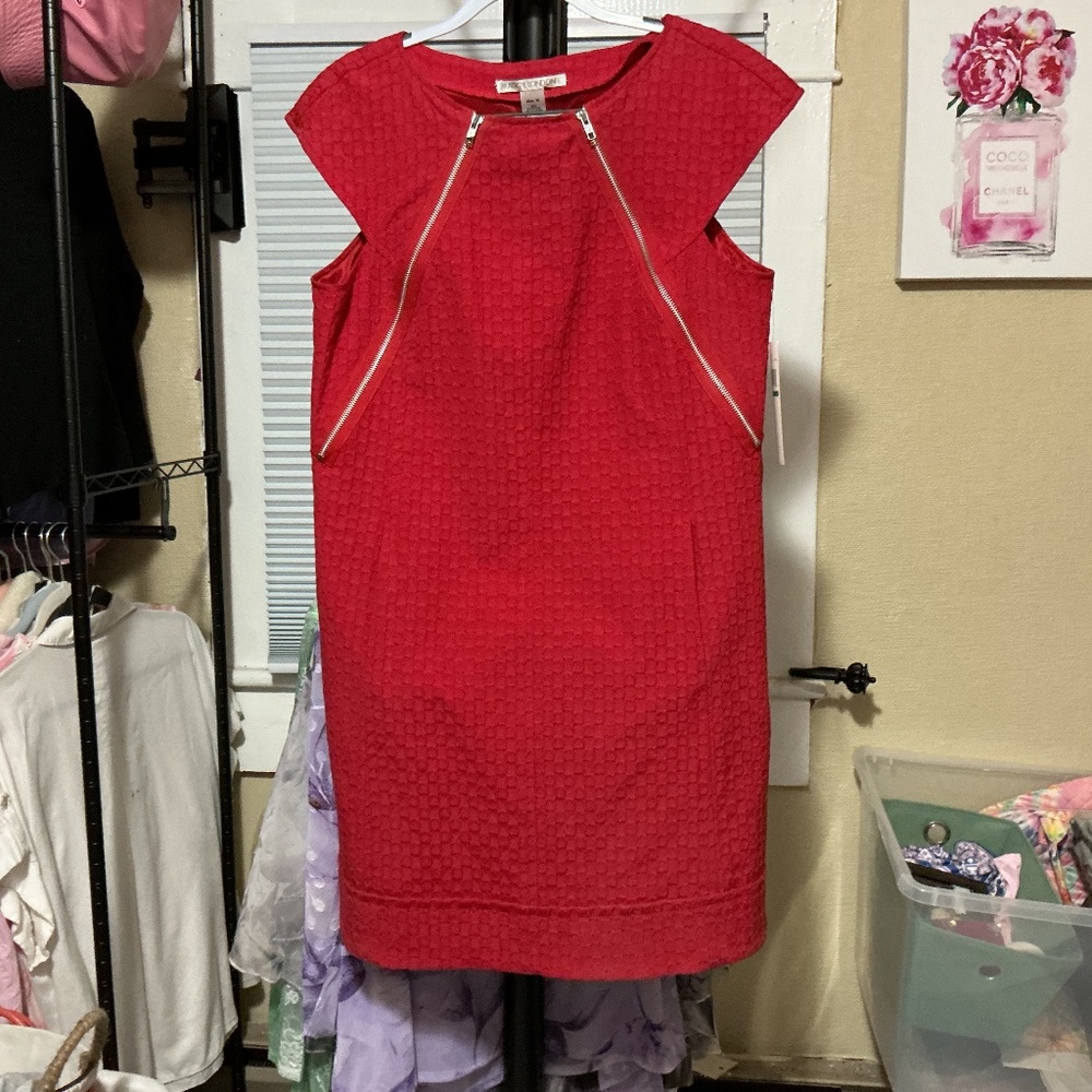 Women’s red waffle fabric NWT